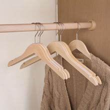 衣架木质实木无漆服装店儿童男女士裤架成人衣挂衣撑批发环保收纳