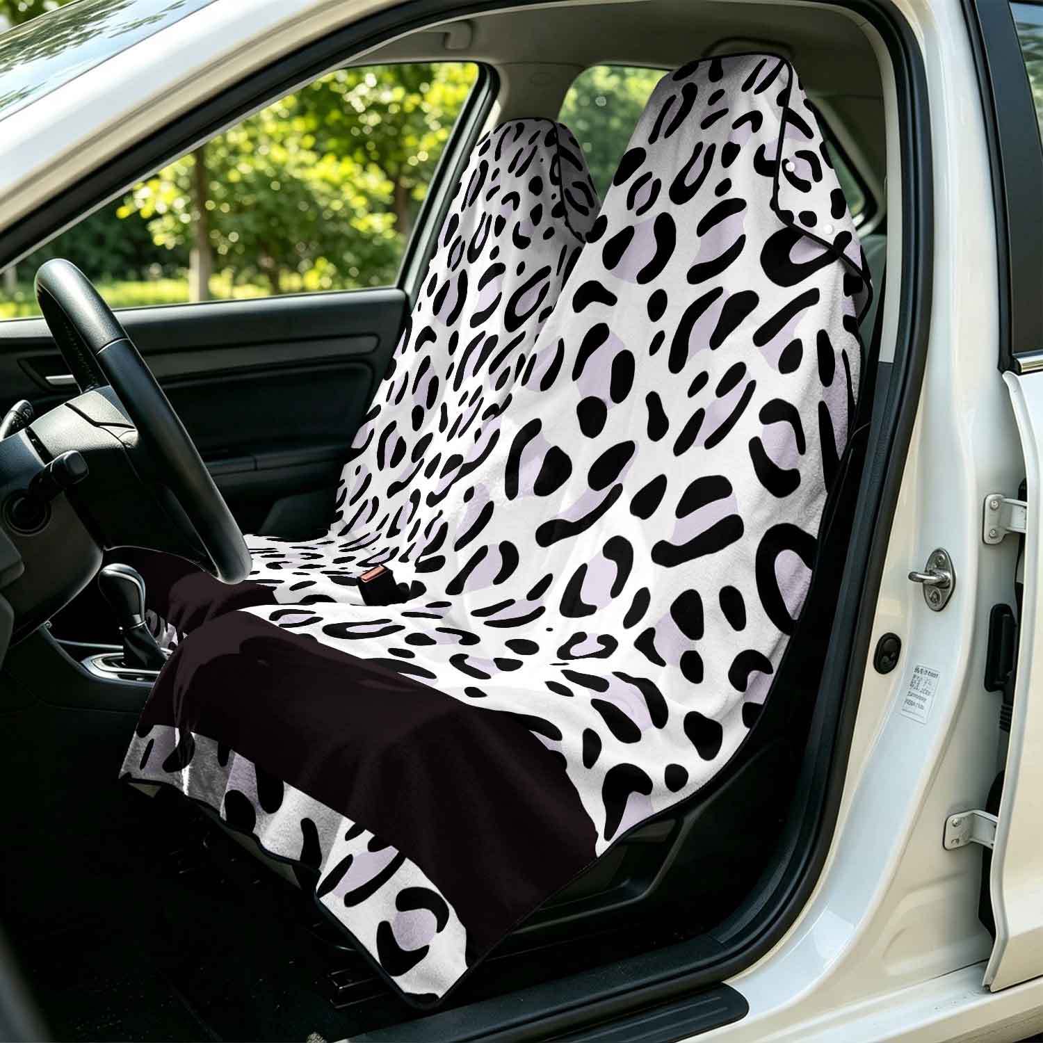 2-piece dual-use car seat cover, ultra-fine fiber, can be used as a beach towel, printed car protective seat cover 13