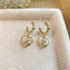 Retro fashionable universal advanced earrings from pearl, light luxury style, high-quality style, wholesale