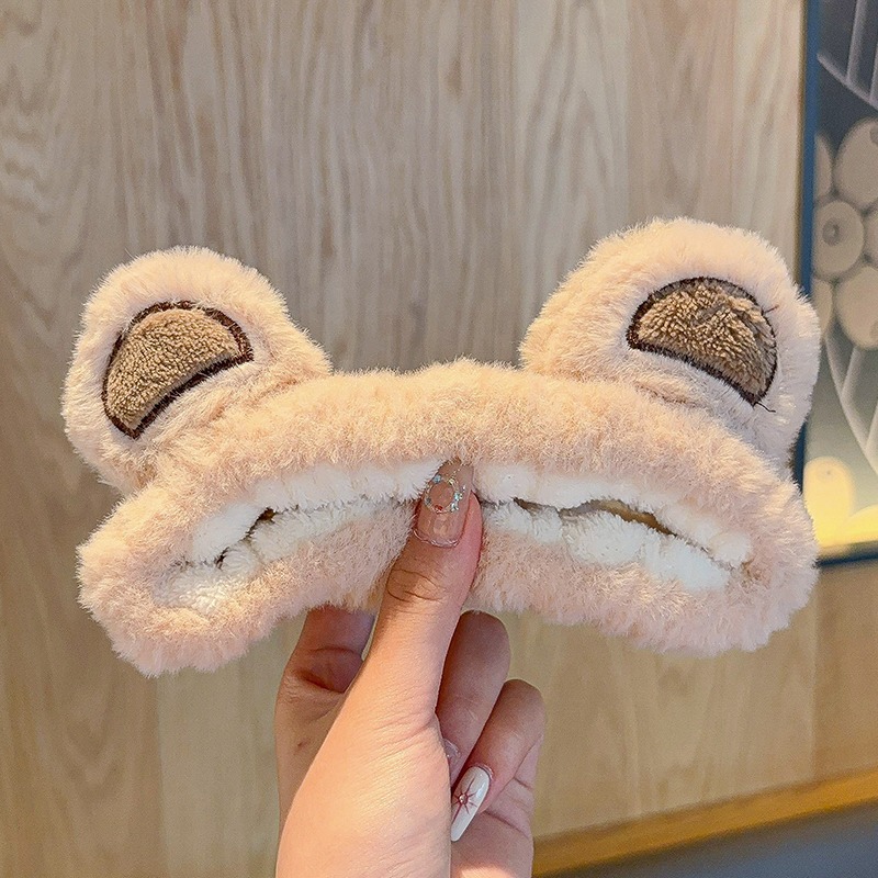 Tarjeta de cabello de dibujos animados para niños toque de cabello niñas adorables joyeros de cabello niñas rojo en línea lavado de cara toque de cabello para mujeres clipes de cabello