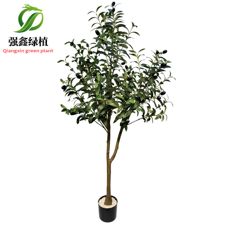 Planta de simulación de interior eucalipto árbol falso bonsai sala de estar decoración del suelo hoja de dinero falsa planta verde adorno en maceta image 13