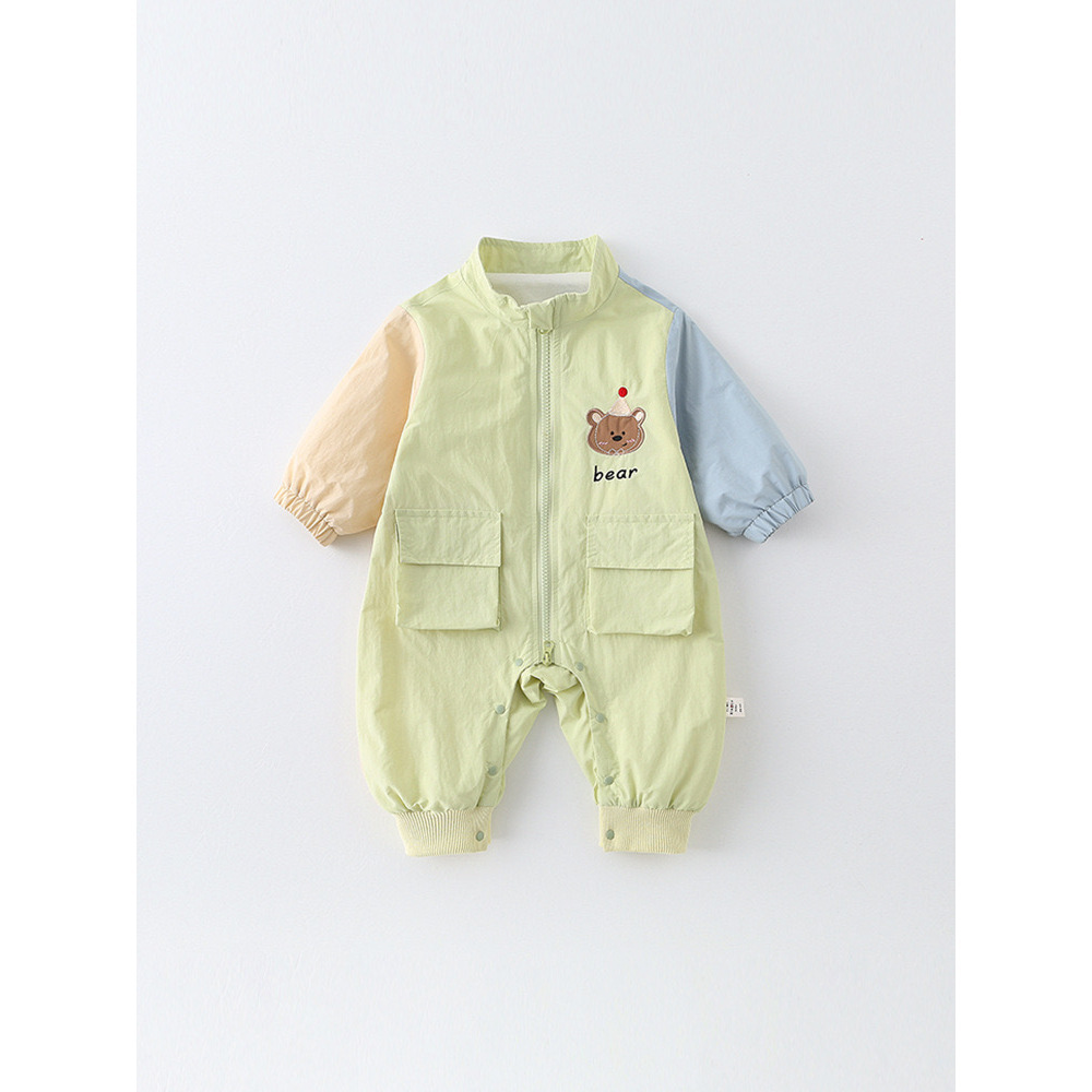 Ropa de primavera y otoño para bebés, mono de manga larga, ropa de bebé para hombres y mujeres, mameluco de estilo occidental súper lindo, traje de escalada de luna llena