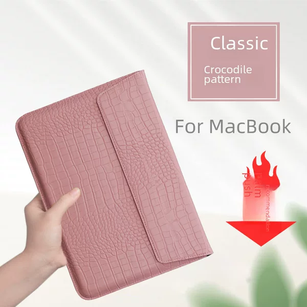 Suitable for MacBookPro computer bag Apple Lenovo Huawei horizontal lightweight PU leather laptop liner bag