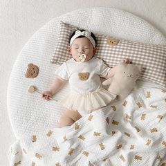 INS Little Bear cotton baby anti-collision pillow crib circumference newborn pillow pillow