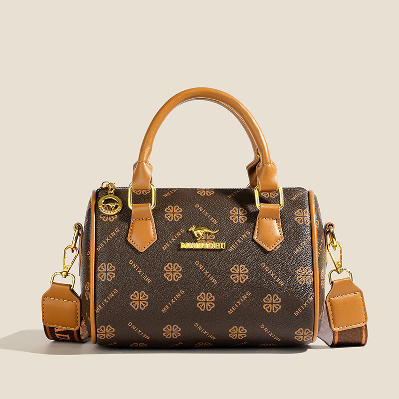 Bolso de mujer 2024 primavera moda bolso de Boston retro simple diario viaje mochila de hombro