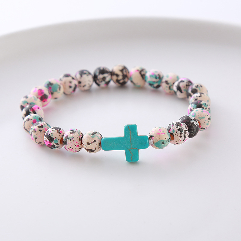 Beaded, Polishing Design Simple Style Classic Style Cross Wood Wholesale Bracelets
