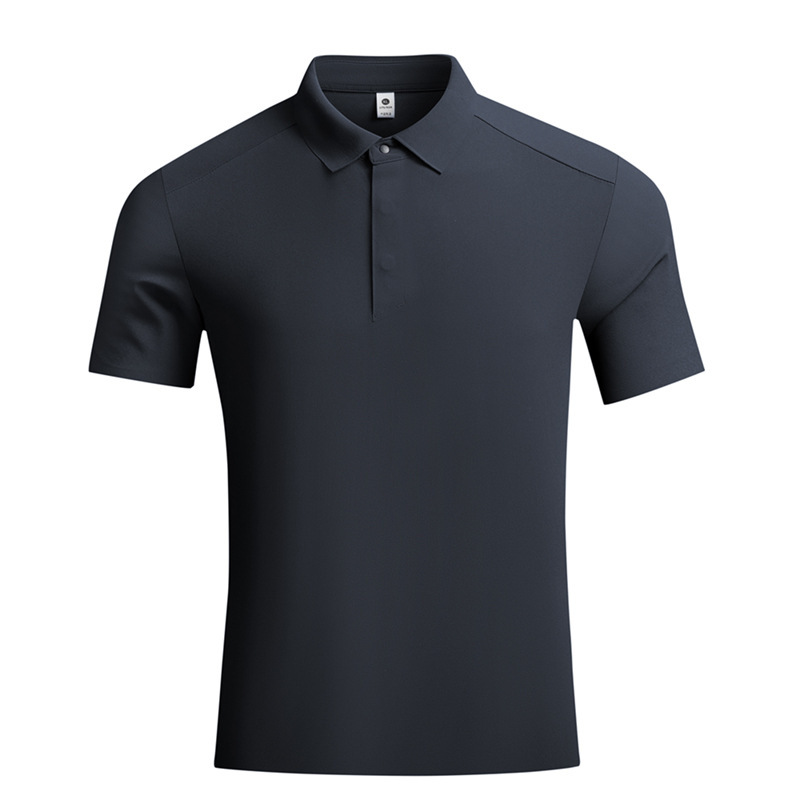 Ice Silk Short-Sleeved Polo Shirt for Men, Summer Thin Business Casual Lapel T-Shirt, Breathable, Quick-Drying, Versatile Top for Men