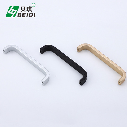 Factory Wholesale Nordic Minimalist Fashion Handle Drawer Cabinet Aluminum Gold Matty Black Handle