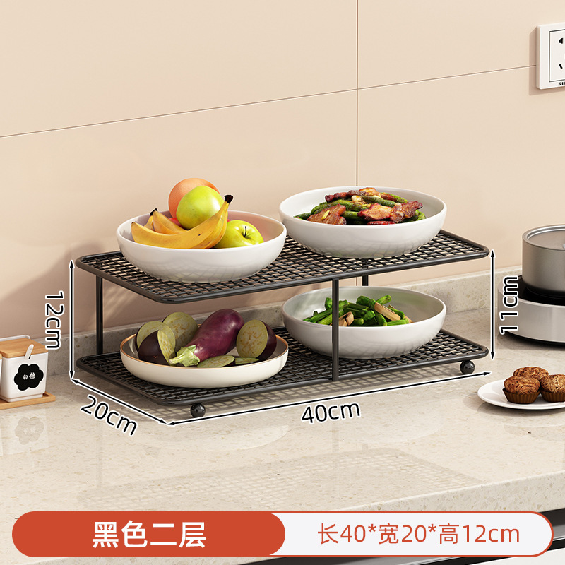 Platos de cocina de mesa multicapa estante de almacenamiento de platos domésticos multifuncional platos de cocina de platos