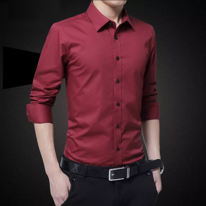Camisa blanca transfronteriza de los hombres de manga larga estilo coreano estilo de moda campus estilo slim fit hombres guapo estudiante camisa de fondo