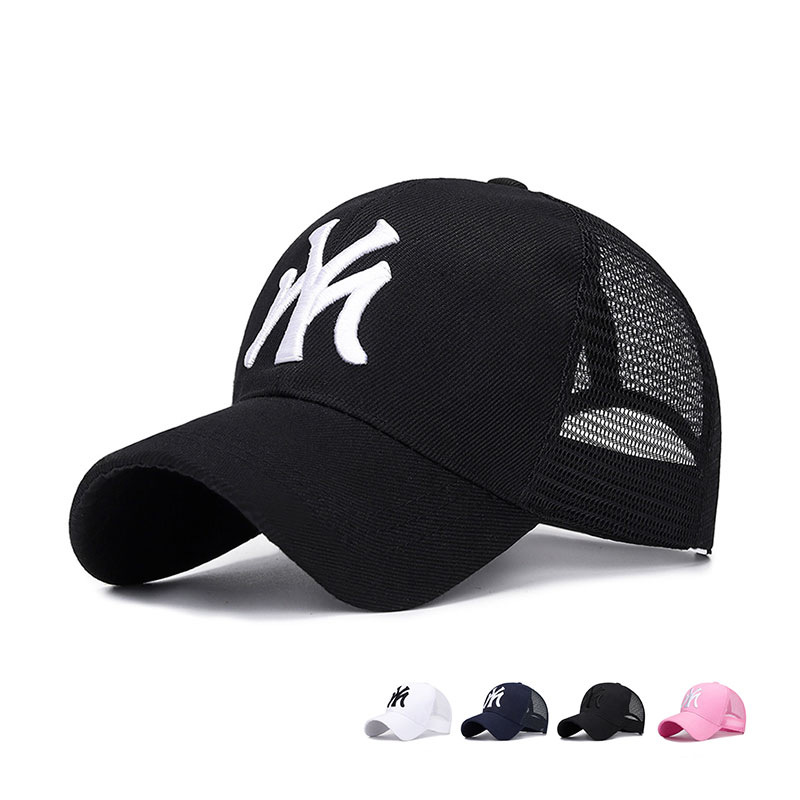 Hat man summer Sunscreen Mesh cap street Trend fashion MY letter Baseball cap Versatile Youth Visor