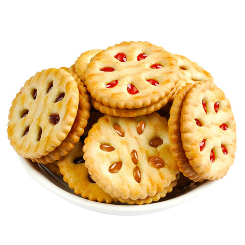 【PLUS Goodie】Fruit Flavor Jam-Filled Cookies with Strawberry Blueberry Filling Snacks for Breakfast Children's Snack
