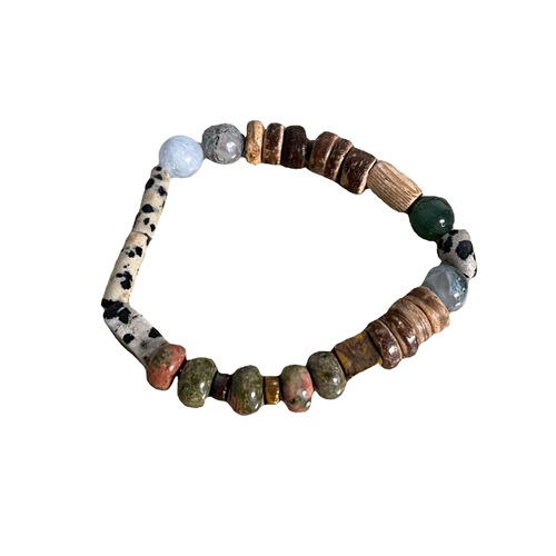 Retro Spot Handmade Vintage Style New Chinese Stone Bead Necklace Design Irregular Retro Choker Bracelet