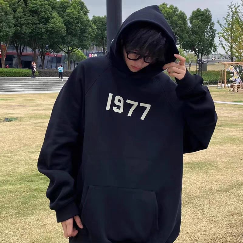 ESSENTIALS high street 1977 American pure cotton terry couple sweater men's and women's loose hoodie