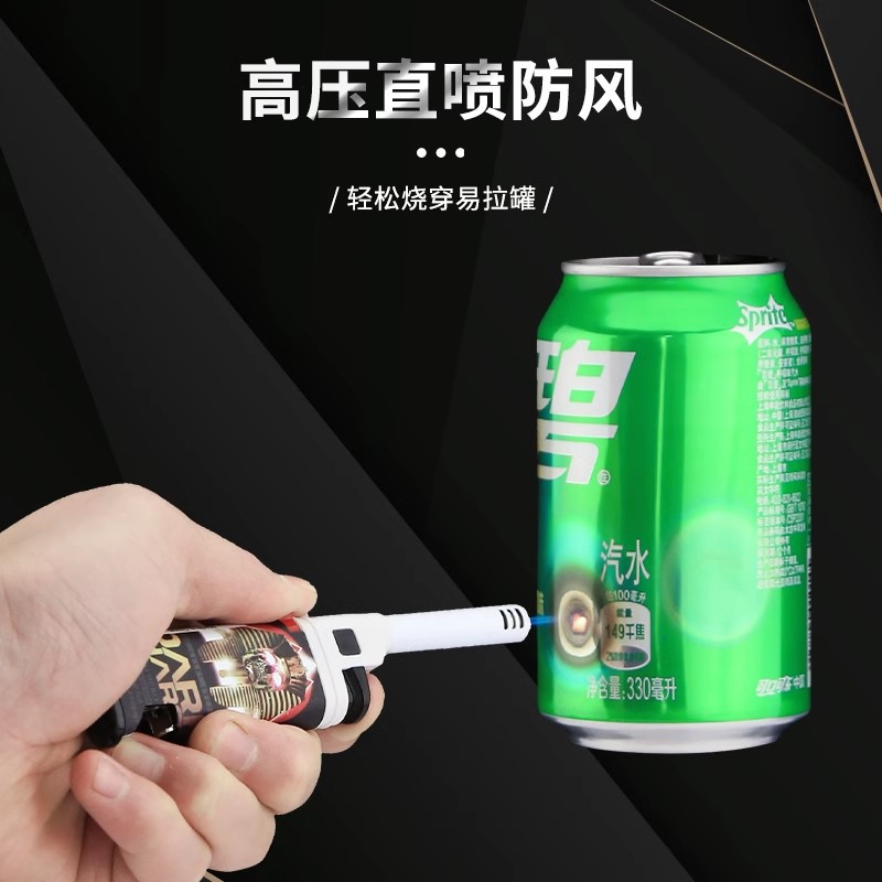 encendedor a prueba de viento mango alargado infláble seguro y duradero encendedor de boca larga vendedor fuera del usuario pistola de encendido multifuncional