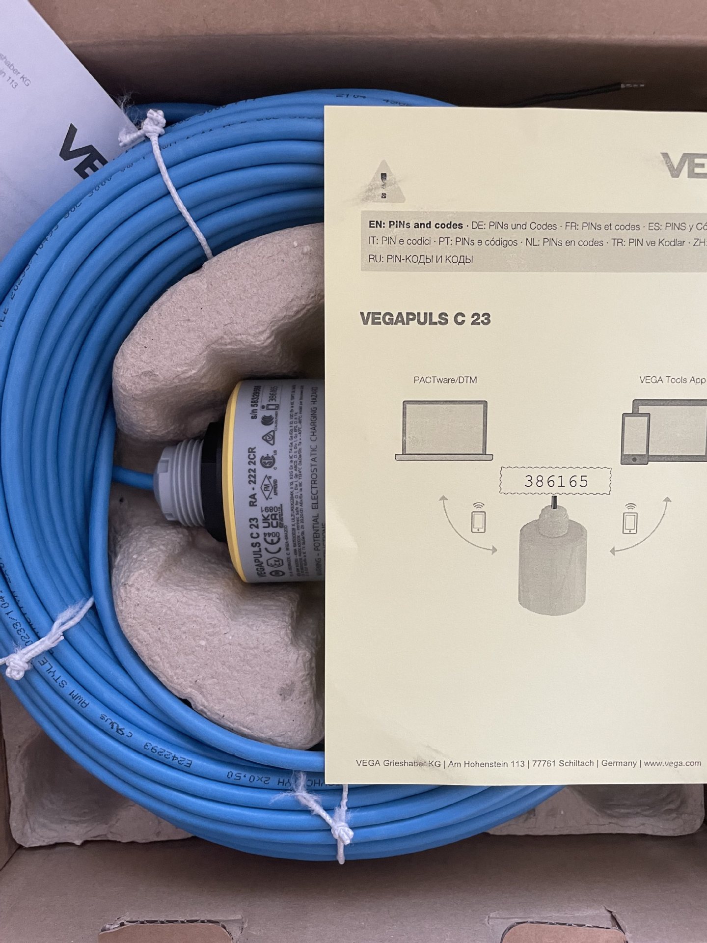 威格VEGAPULS C 23有线雷达连续液位 防护等级：IP66/IP68 使用说