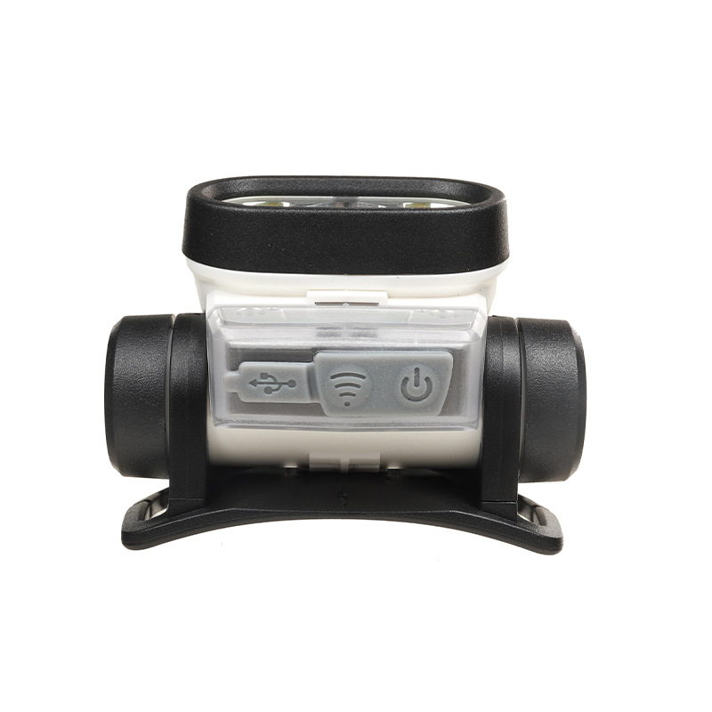 Nuevo brillante inducción fuerte luz faro al aire libre pesca luz USB carga onda inducción multi-engranaje ajustable faro