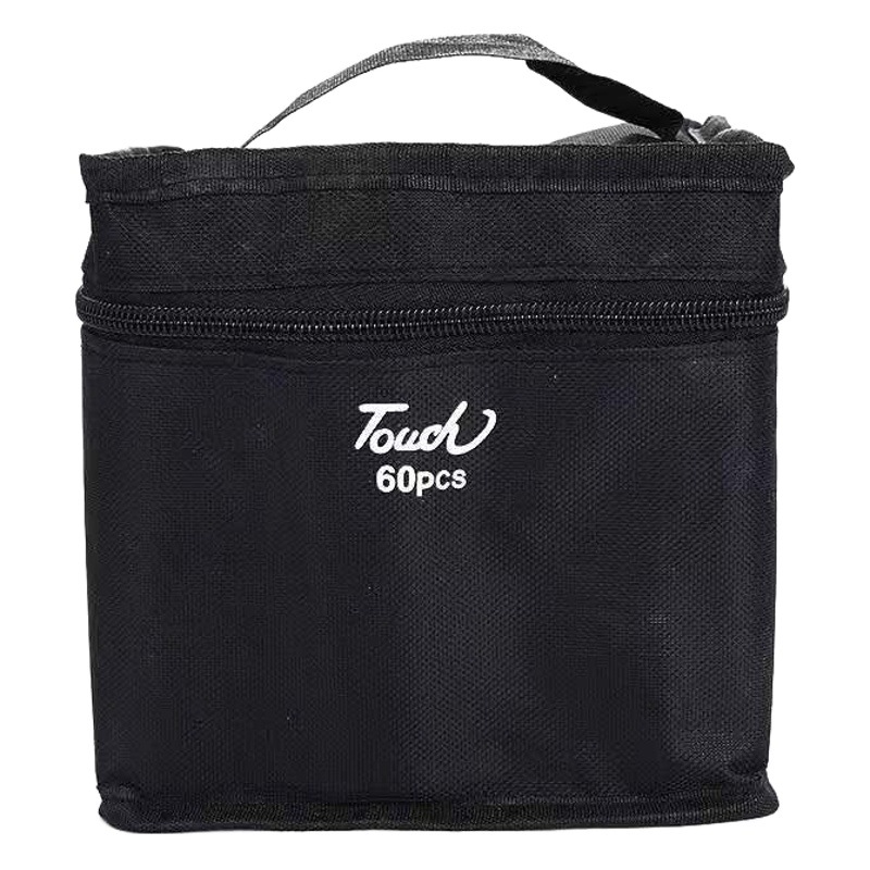 En stock al por mayor 262 color bolsa de tela marcador traje aceitoso de doble cabeza color estudiante arte pintura cepillo bolsa