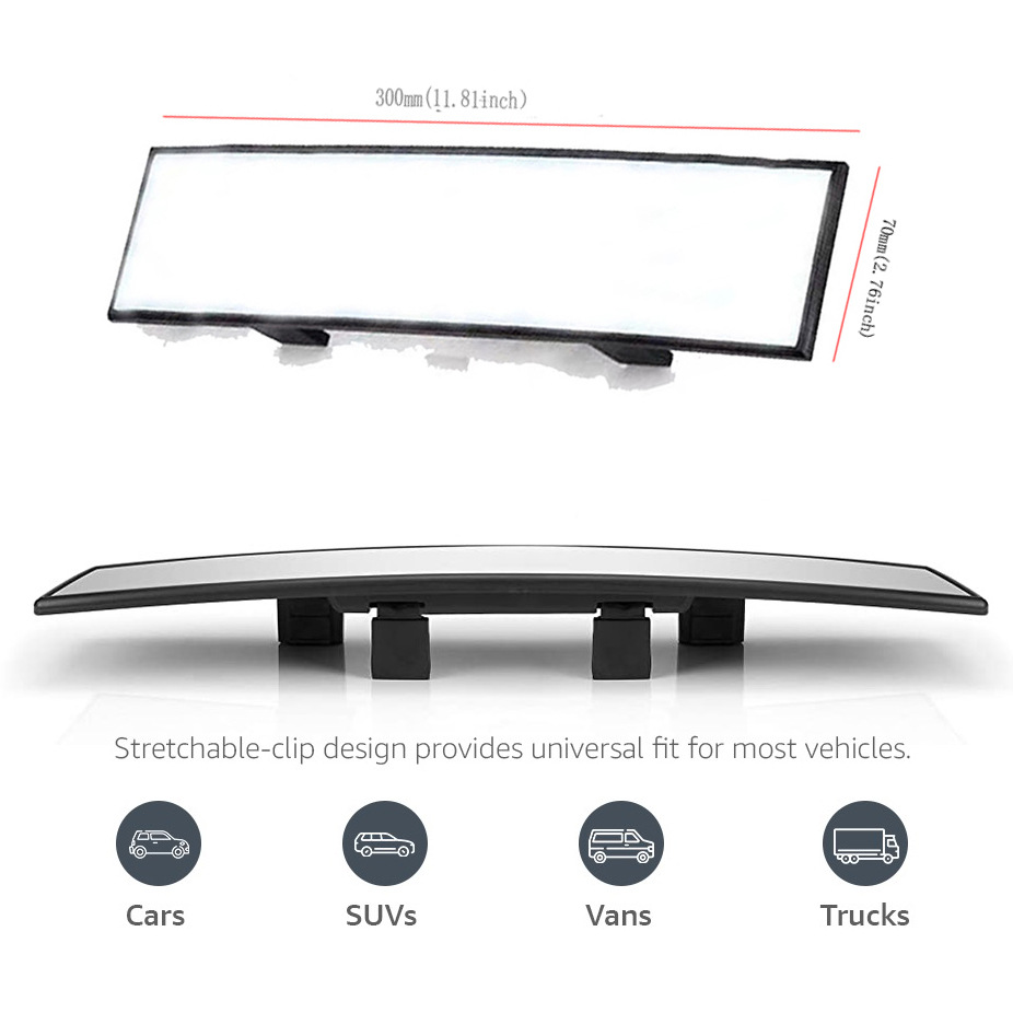 Car rearview mirror snap-in car rearview mirror universal anti-glare anti-high beam large field of view mirror