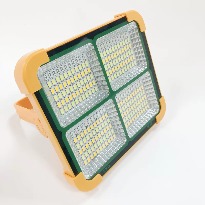 Travel handheld spotlight solar-powered for camping, emergency light
