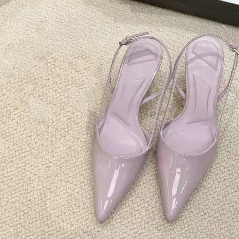 Immortale Viola Testa A Punta Baotou Donna Estate 2024 Nuovo Cinturino Sottile Indietro Aria Tacchi Alti Bambini_voghion.com