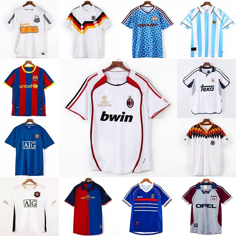 National Team France England Argentina Mexico Germany Brazil Netherlands Retro Football Jersey