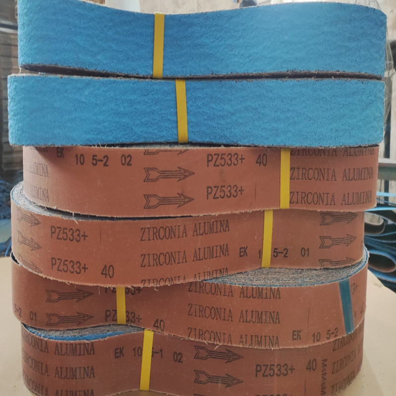 产地货源PZ533锆刚玉打磨砂带 打磨硬质金属氧化锆抛光环形砂带