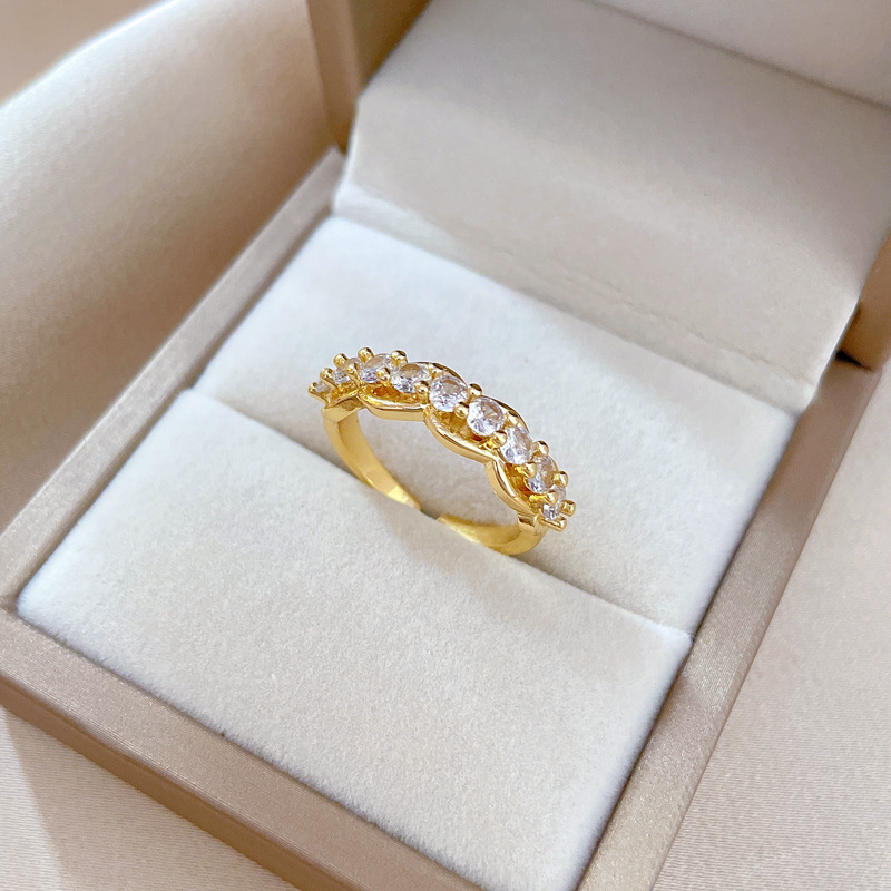 Offener Ring Mit Diamanten Luxus Modeschmuck Für Damen_voghion.com