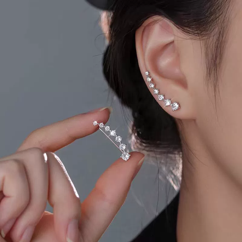 Серьги из циркония A133, компактный дизайн, легкая роскошь, 3,58 см