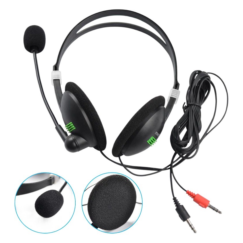 Shenzhen ordenador operador auriculares estudiante clase en línea escuchando entrenamiento de alta calidad de sonido auriculares con cable al por mayor