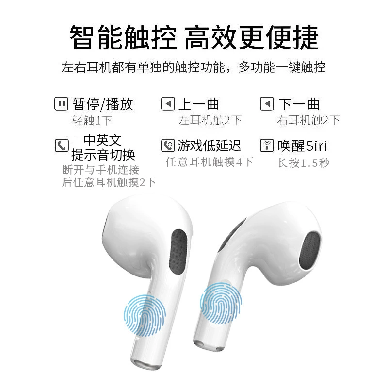 Bluetooth наушники Air7, беспроводные TWS с зарядным футляром, компактные, длительная работа