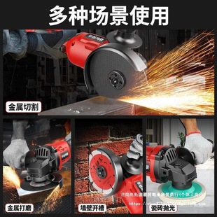 Brushless Lithium Angle Grinder Rechargeable Angle Grinder Wireless Grinder Multifunctional Cutting Machine Polishing Machine