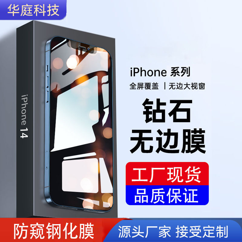 14适用iphone13钢化膜苹果11XR钢化膜12手机膜苹果14Pro防窥膜