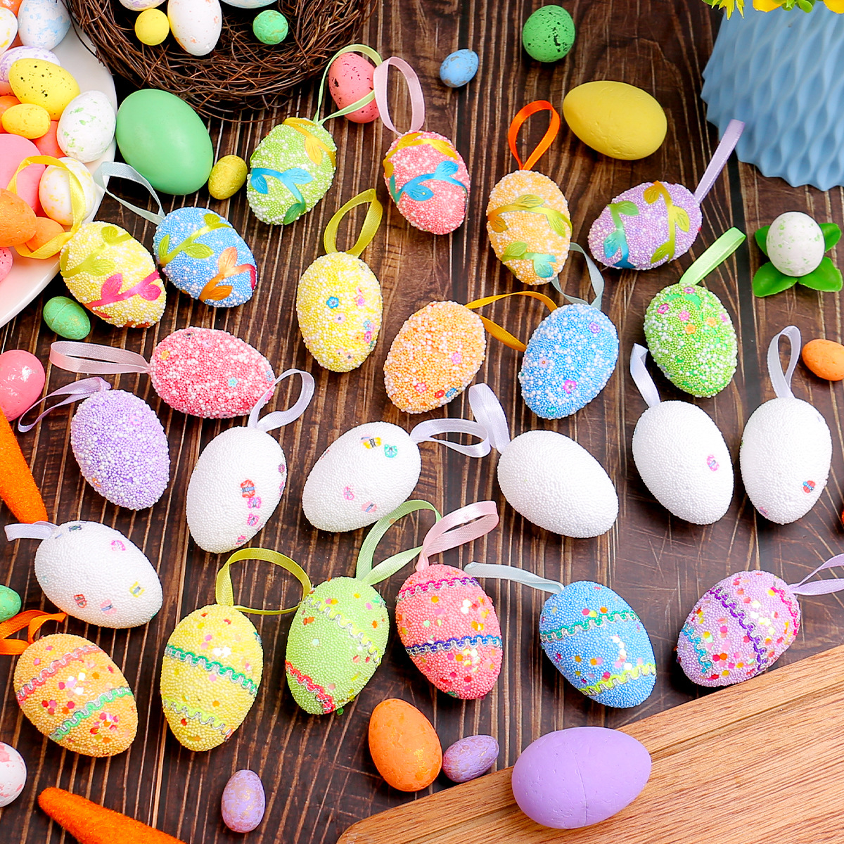 Easter bubble egg pendant holiday home party scene decoration diy egg layout props
