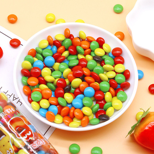 Golden Rice 70g colorful crispy chocolate beans children's snacks drift bottle candy rainbow candy