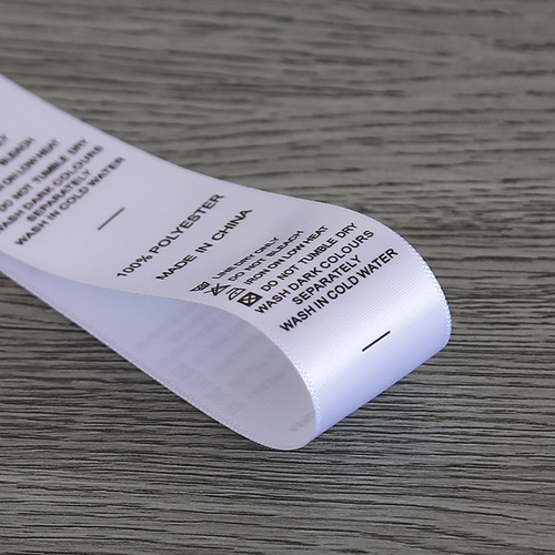 Watermark label composite printed size label clothing accessories screen printing flexible water label watermark label original factory