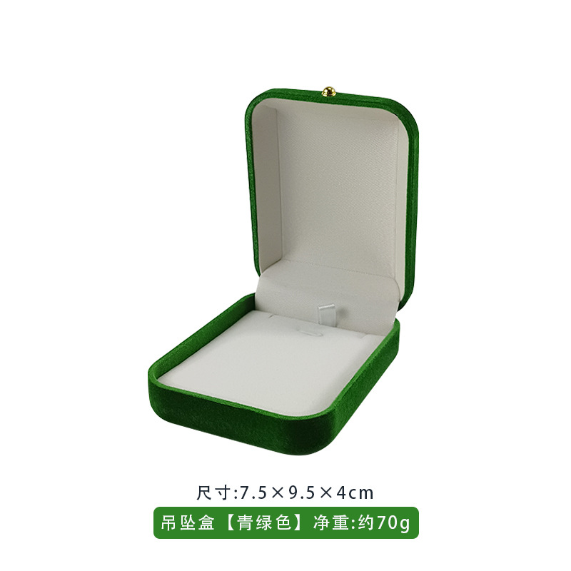 Caja de joyería de floquete caja de embalaje anillo pendientes brazalete colgante caja de joyería caja de regalo personalizada