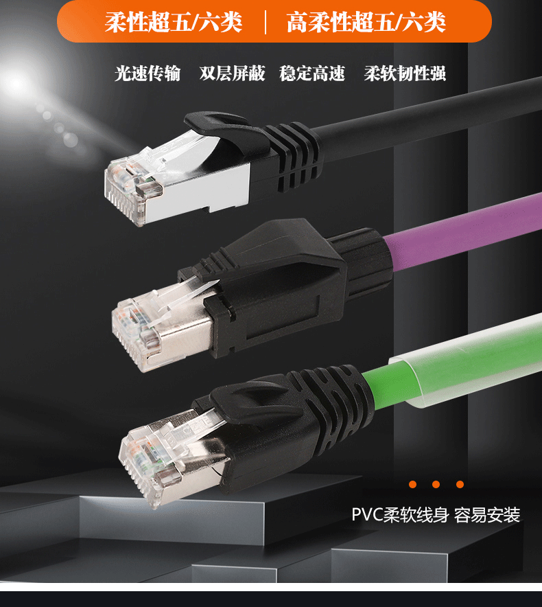 柔性超五类工业网线双屏蔽以太网线CAT5E超高速工业相机成品网线-阿里巴巴