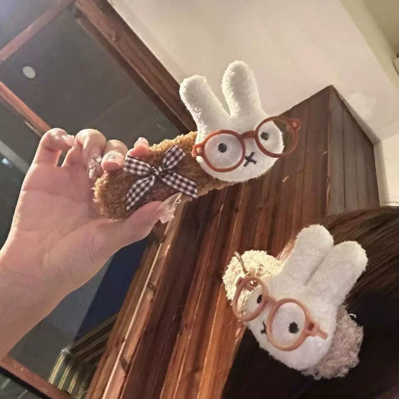 Miffy Rabbit Large Duckbill Hair Clip for Women, Autumn/Winter New Cute Girly Heart Bangs Hairpin Hair Claw Clip