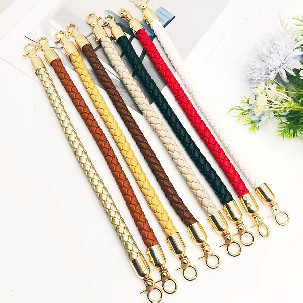 New High-End Pu Leather Woven Handbag with 30cm Replacement Bag Gift Box Hand-Held Luggage Hardware Accessories