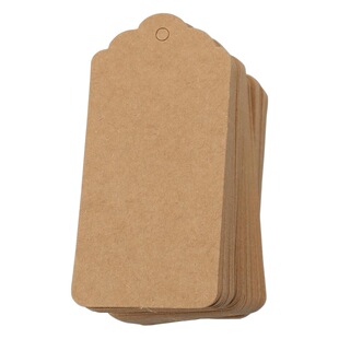 Kraft paper tag product tag price tag DIY message card baking bag decoration card blank tag