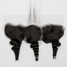 Loose Curly Wave 13x4 Lace Frontal Closure 透明网 13x4发块