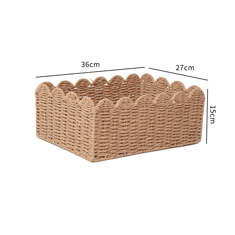 Cesta de encaje ondulado grande 36 * 27 * 15cm