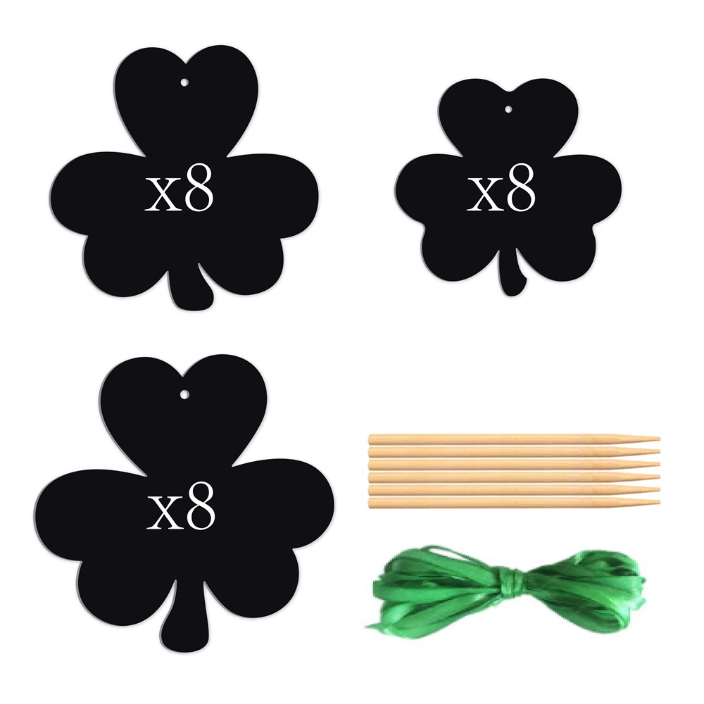 Nuevo estilo transfronterizo Día de San Patricio DIY Scratch Painting Irish Festival de tarjetas de rascar de trébol Adornos festivos