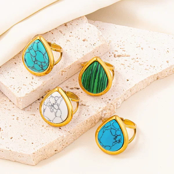 304 Stainless Steel Ring Titanium Steel Ring Geometric Female Male Niche Fashion All-match Design Sense Cocoa Adjustment