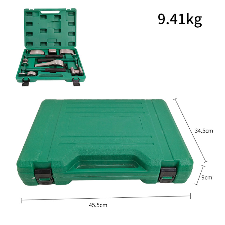 En stock suministro de hoja de metal martillo de reparación de chapa de automóvil combinación traje bloque de cojín redondo bloque de hierro plano 9 UNID