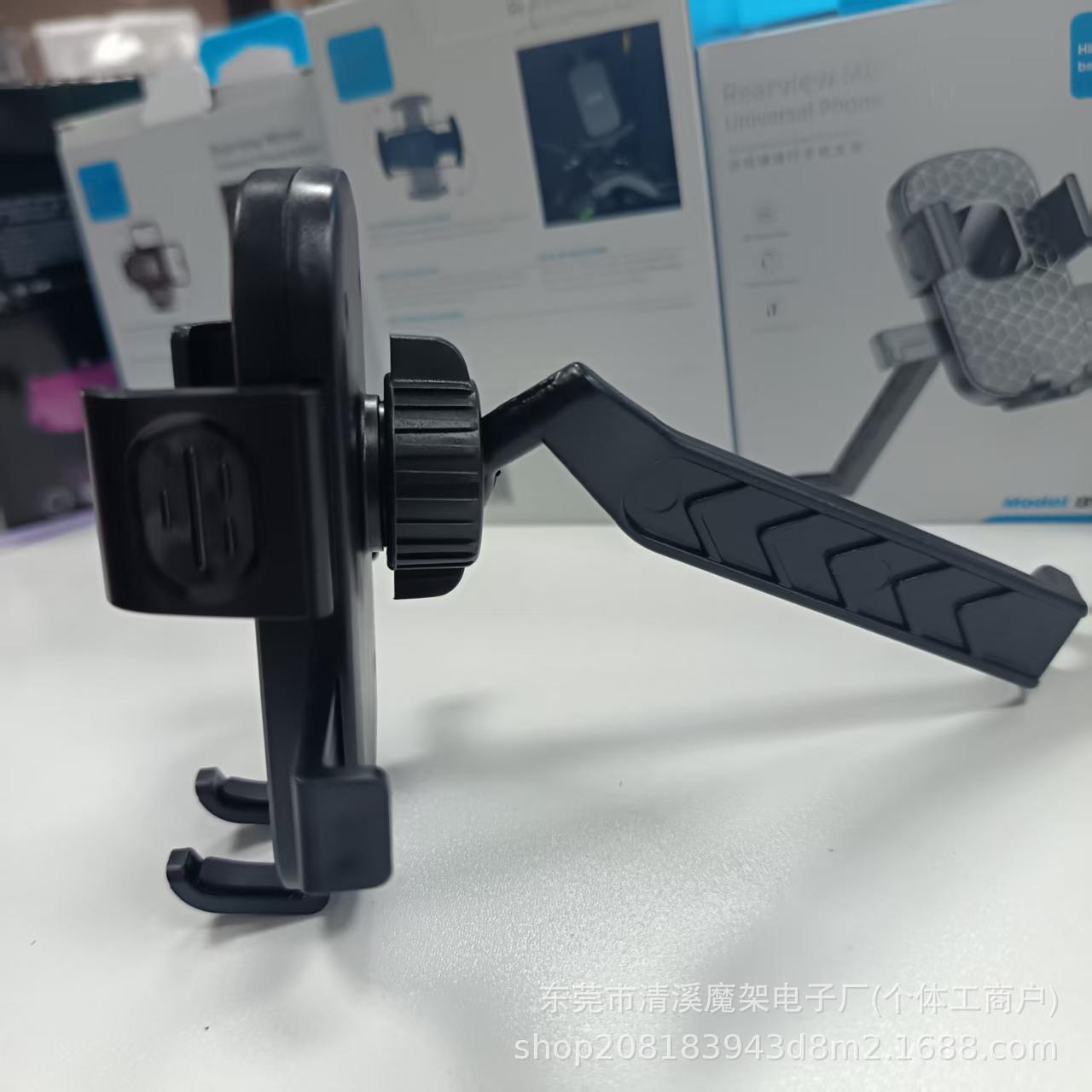 Electric scooter phone holder, motorcycle riding navigation bracket, rearview mirror style, 360-degree rotation, available for wholesale
