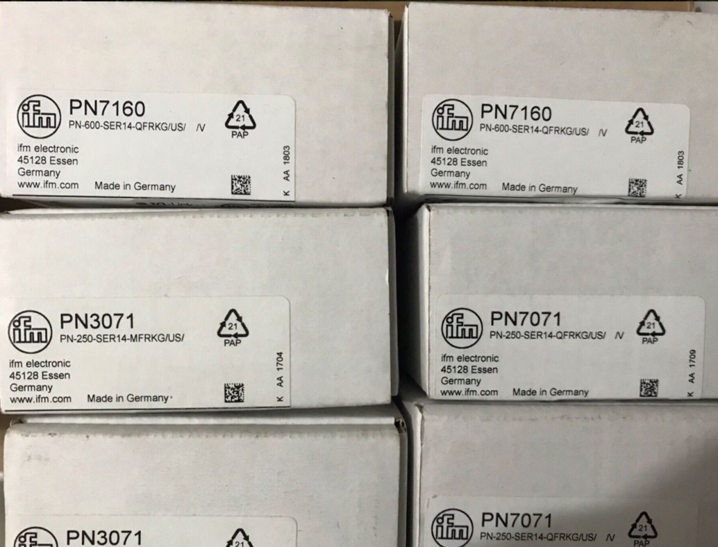 德国易福门IFM 带显示屏的压力传感器PN7160