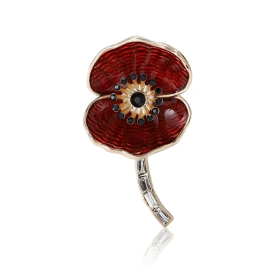 PP Poppy Flower Brooch | Yaxa sancaqları