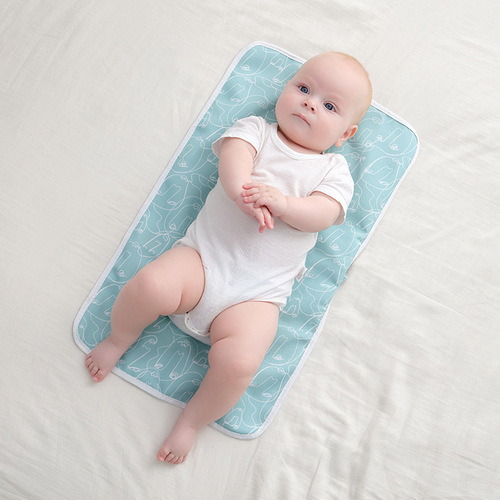 Baby bed pee and toilet pad waterproof and washable baby diaper children's full polyester moisture barrier pad for children to go out and carry